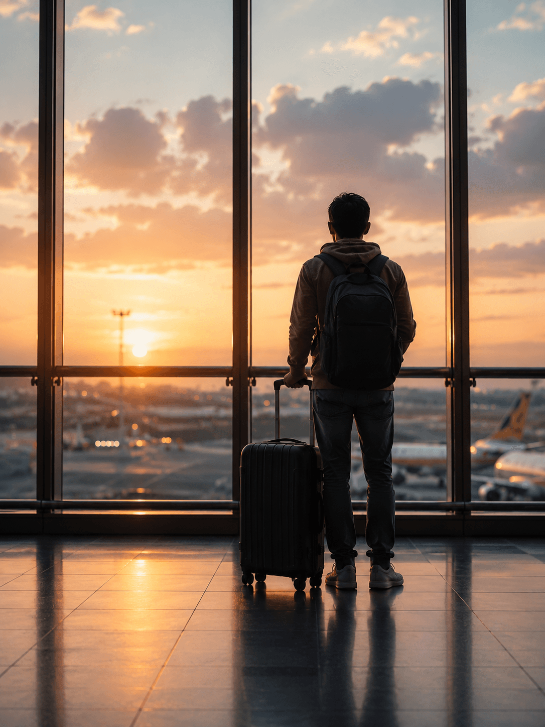 Pakistani students preparing for their journey abroad